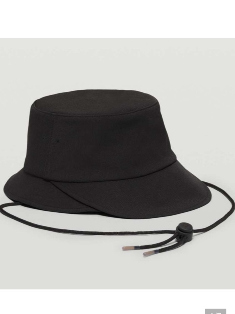 lululemon athletica Black Bucket Hat with Chin Cord